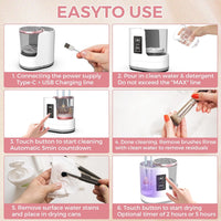3 in 1 Electric Makeup Brush Cleaner